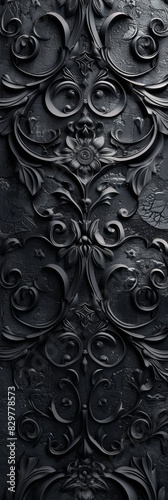 Gothic Ornamental Dark, intricate gothic patterns and designs background, ai generated