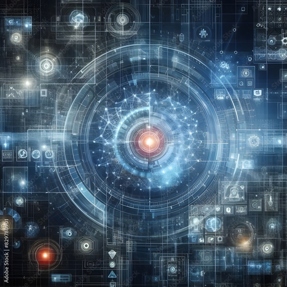 Digital backdround ideal for technological operations, neural networks, AI, data transmission and encryption, digital archives, audio and visual representations, scientific research Digital backdround ideal for technological operations, neural networks, AI, data transmission and encryption, digital archives, audio and visual representations, scientific research