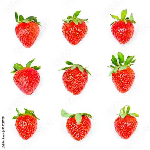 Fresh Strawberry isolated on white background