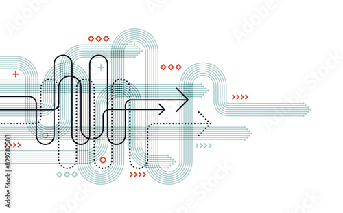 Abstract arrow direction. Technology background. High speed. Hi-tech