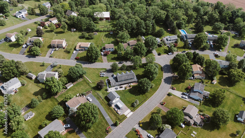 Aerial Drone of Pennsburg Harleysville, PA photo