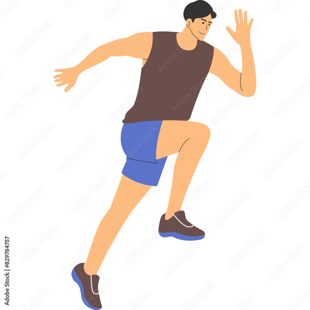 Runner Athlete Illustration