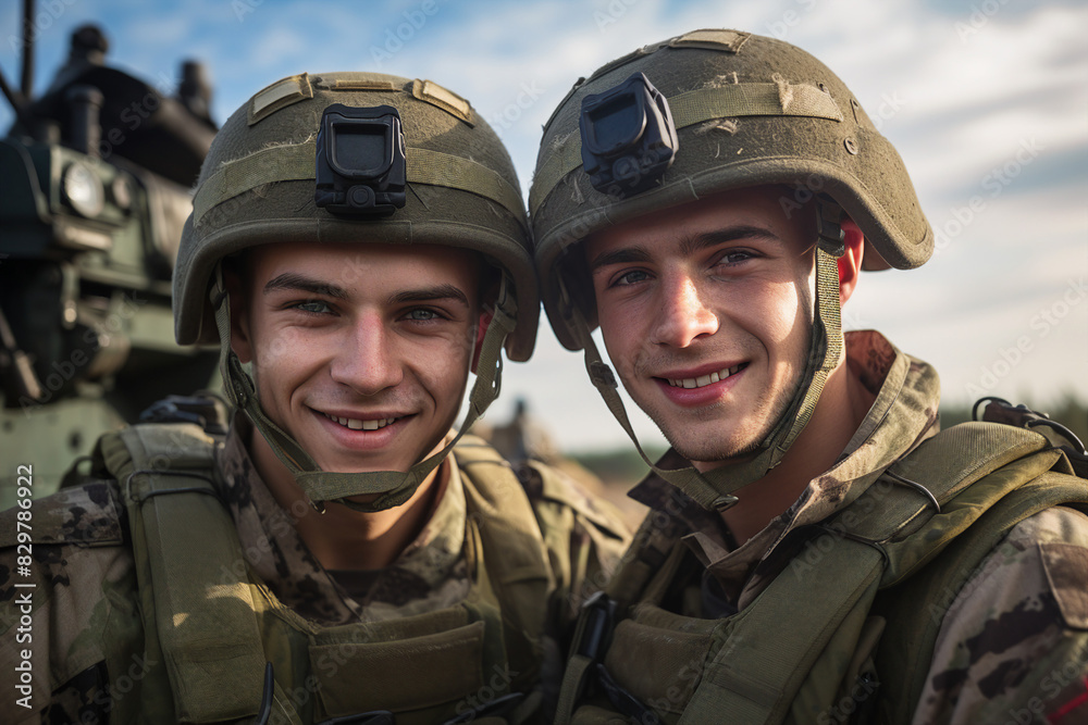 Soldier in uniform military forces made by generative AI Soldier in uniform military forces made by generative AI