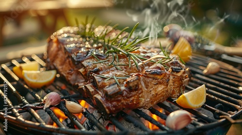 grilled pork ribs photo