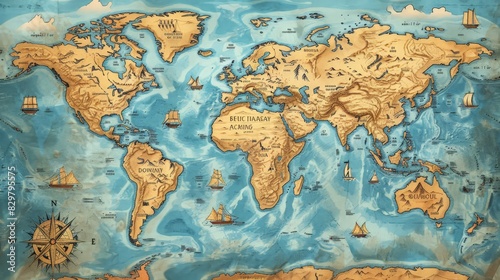 Illustrate a world map showcasing the locations of ancient civilizations. Highlight areas where significant archaeological sites have been discovered.