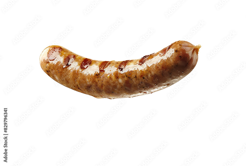 Close-Up of a Grilled Sausage: Delicious and Juicy Cooked Meat Treat Close-Up of a Grilled Sausage: Delicious and Juicy Cooked Meat Treat