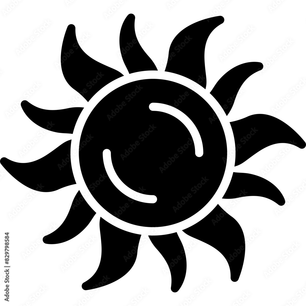 Fototapeta premium Sun Icon