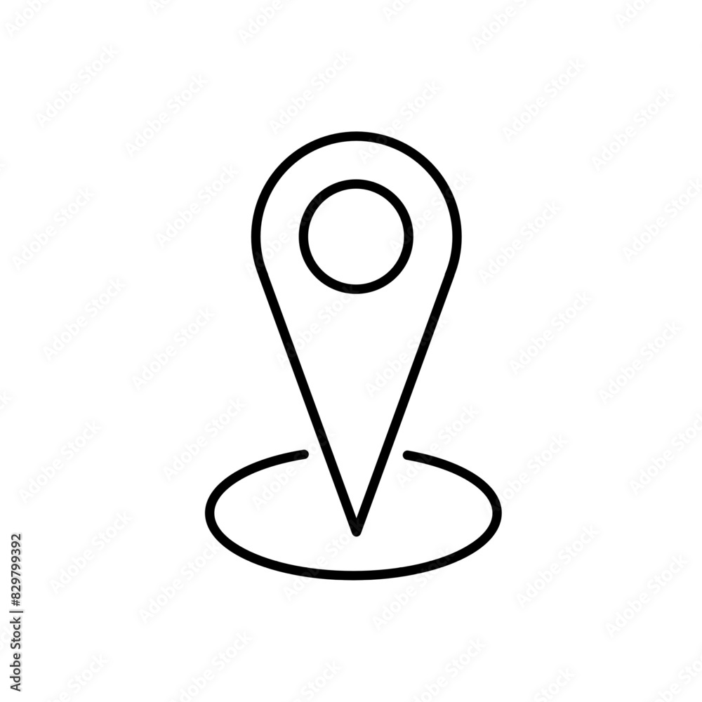 map pointer icon illustration, location pin map pointer icon illustration, location pin
