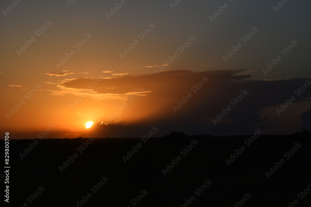Cloudy Orange Sunset Cloudy Orange Sunset