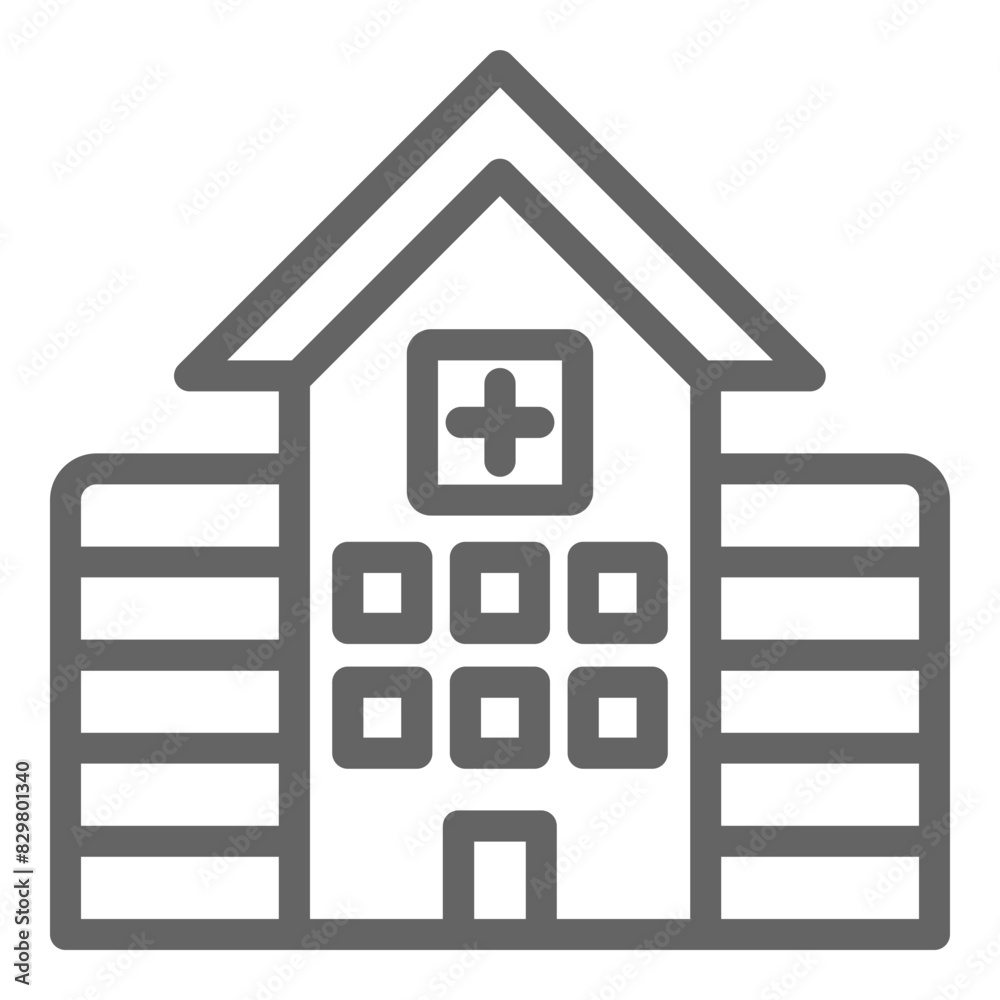 Hospital icon, vector illustration, simple design, best used for web Hospital icon, vector illustration, simple design, best used for web