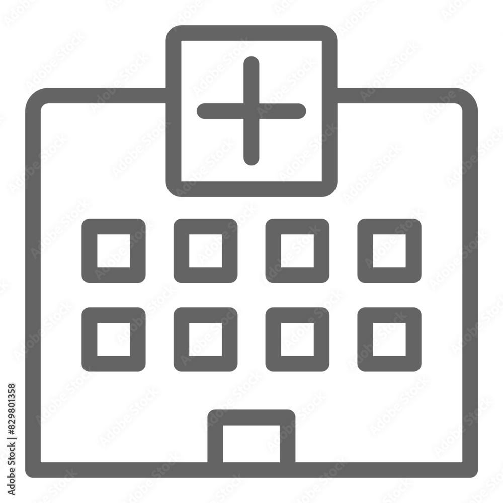 Hospital icon, vector illustration, simple design, best used for web Hospital icon, vector illustration, simple design, best used for web