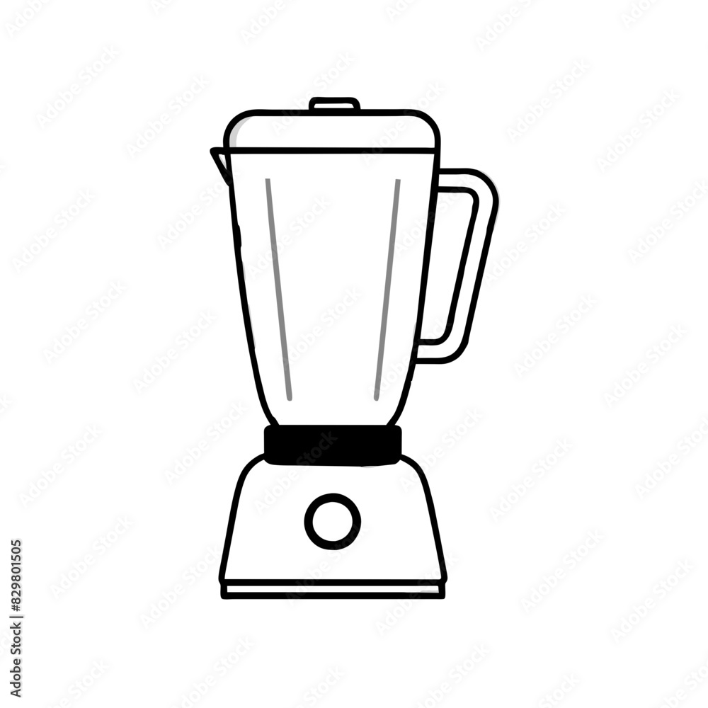 line drawing of a blender, used for making smoothies and blending ingredients line drawing of a blender, used for making smoothies and blending ingredients
