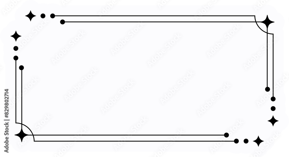 Aesthetic y2k text frame