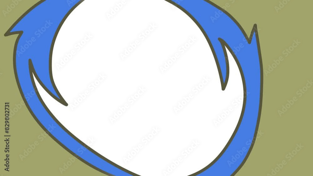 Cartoon abstract animation in the form of a blue figure with sharp edges. There is empty space inside to insert text or other information. Cartoon abstract animation in the form of a blue figure with sharp edges. There is empty space inside to insert text or other information.