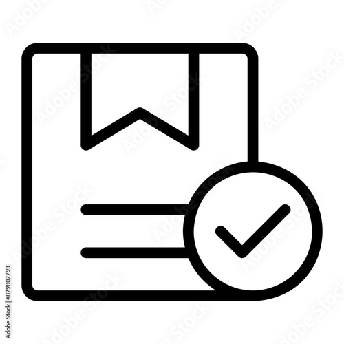 parcel line icon