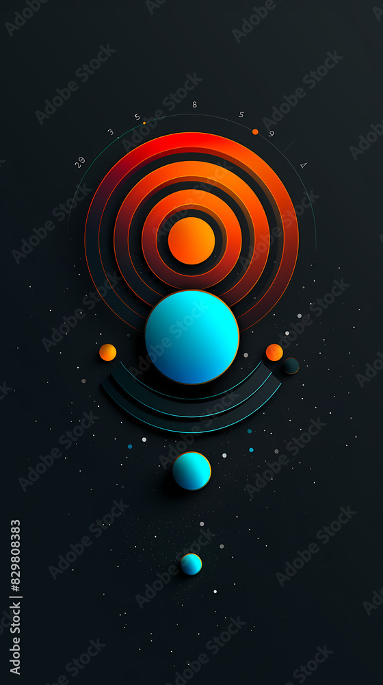 Obraz premium Modern infographic template vector image