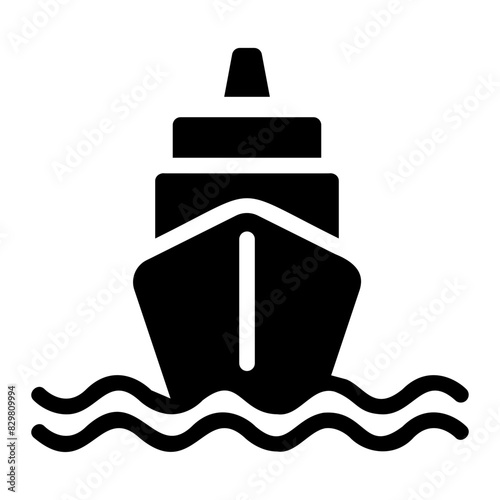 ship glyph style icon