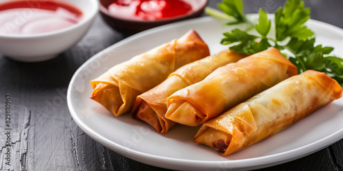 Delicious Asian Spring Rolls Fresh and Flavorful Delights