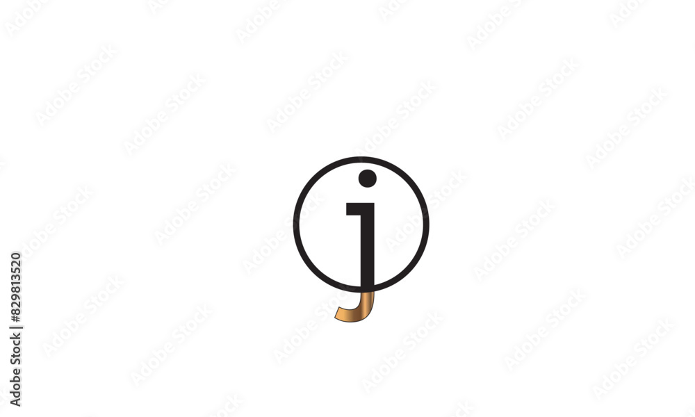 J, JJ , J , Abstract Letters Logo Monogram