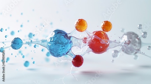 A diagram illustrating the formation of an ionic compound, with arrows indicating the transfer of electrons from a metal atom to a non-metal atom, resulting in the creation of a st