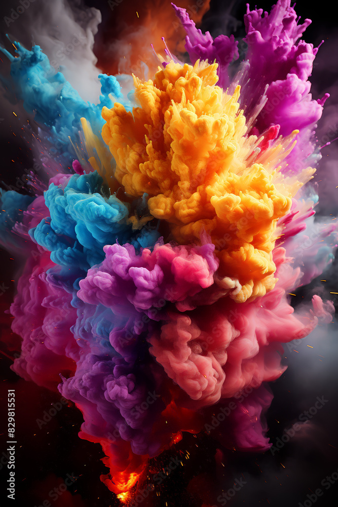 Obraz premium Celestial Color Explosion