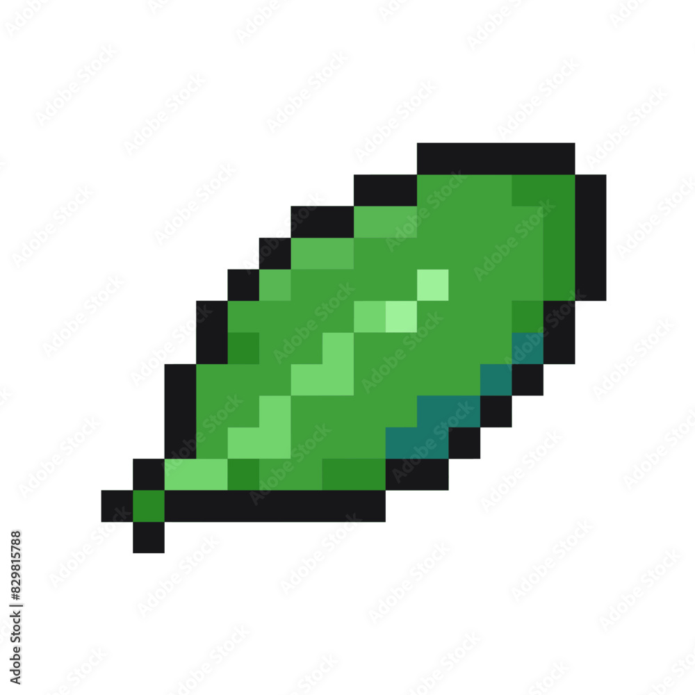 pixelated green greenery sprout leaf pixel art game items nature pixelated green greenery sprout leaf pixel art game items nature
