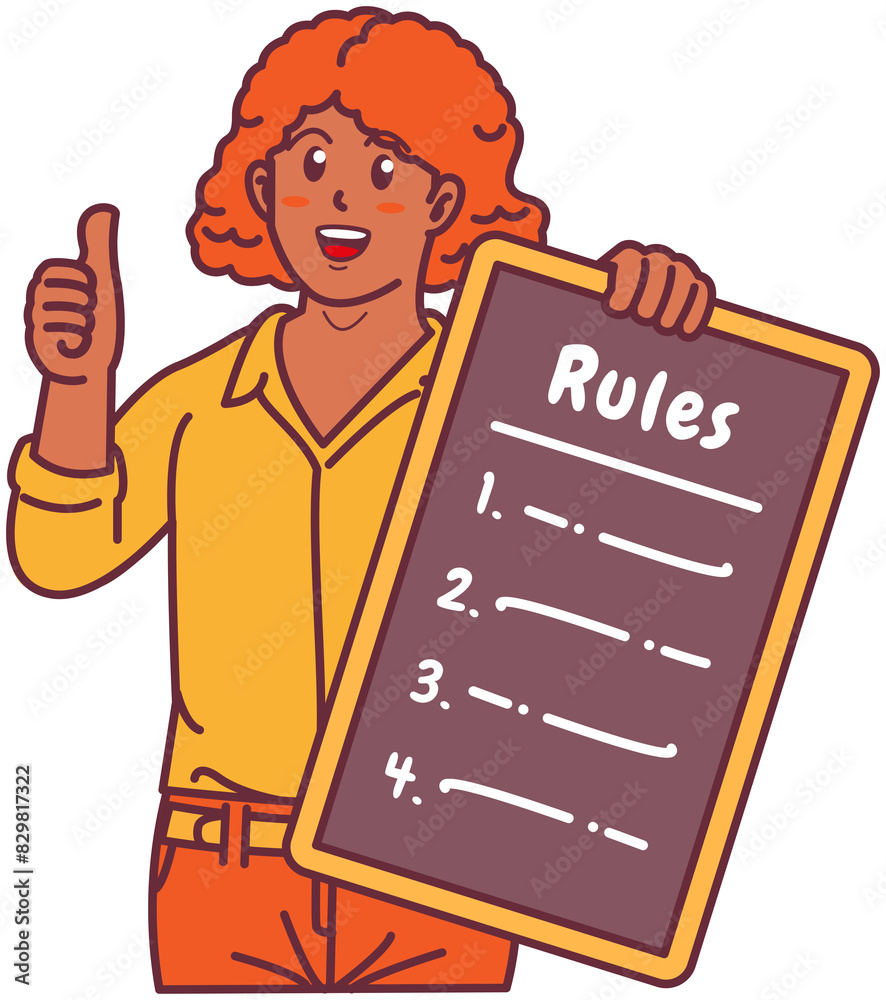 A Black Woman Holding a Rule Board A Black Woman Holding a Rule Board