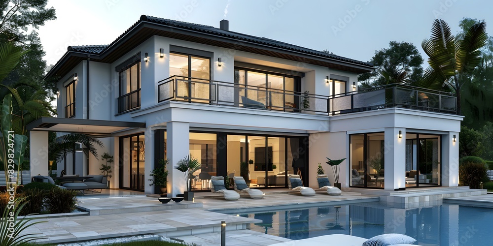 A Modern House with Swimming Pool