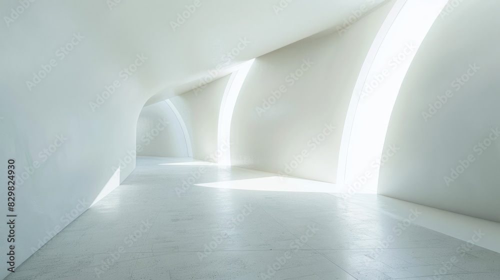 Abstract setting with a pristine white empty area and a seamless background . Abstract setting with a pristine white empty area and a seamless background .