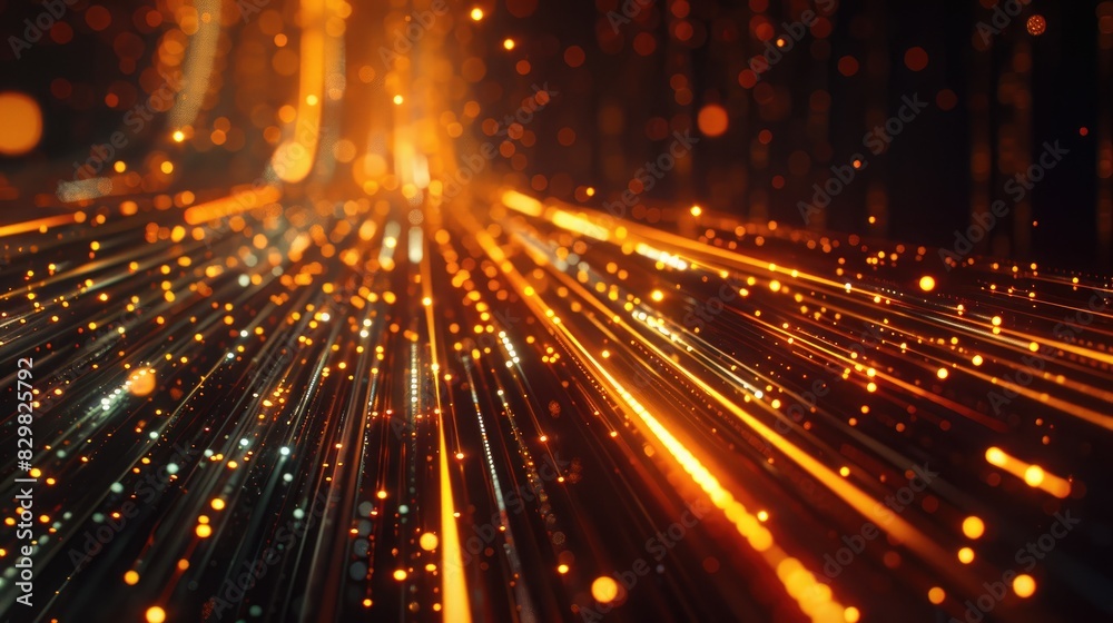 Dynamic high-speed data network with slick, glossy, and glowing lines of light Dynamic high-speed data network with slick, glossy, and glowing lines of light