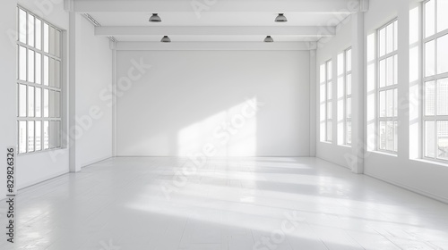 Pristine white scene featuring a large empty space and a clean backdrop.