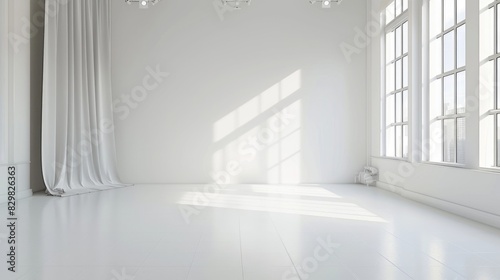 Pristine white scene featuring a large empty space and a clean backdrop.