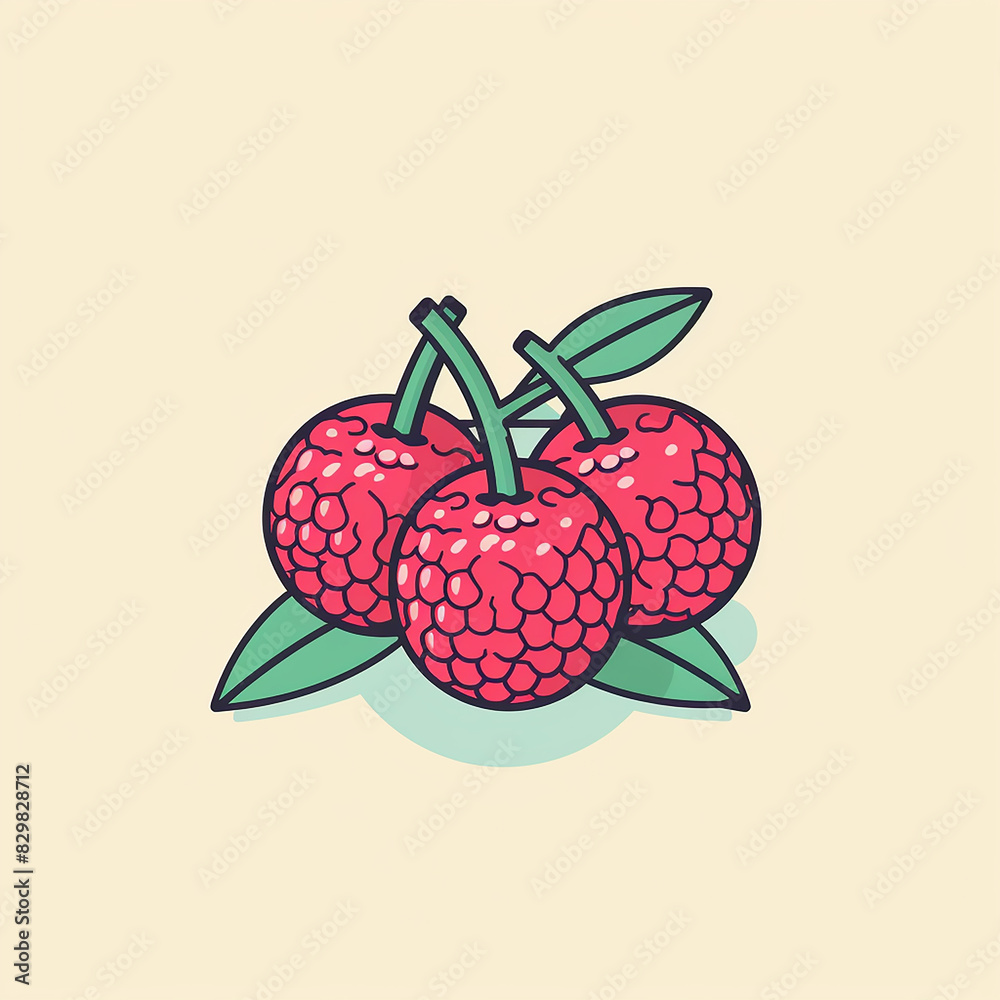 Lychee_Modern_Line_Icon_Vector_Line_Art_CuteIcon_Desi Lychee_Modern_Line_Icon_Vector_Line_Art_CuteIcon_Desi