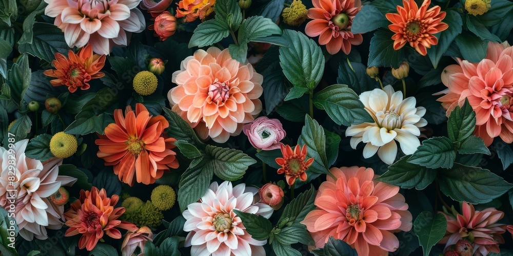 Blooming Symphony in a Garden Blooming Symphony in a Garden