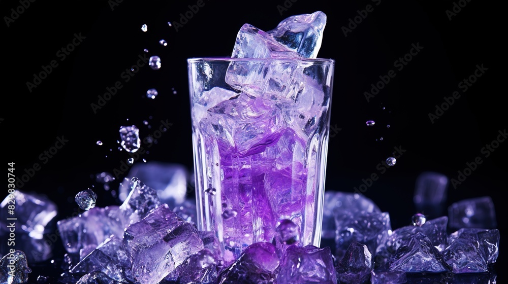 glass with ice glass with ice