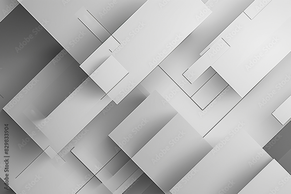 Simple and contemporary visual with geometric shapes in a grayscale duotone gradient.