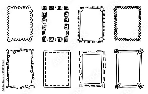 Hand-Drawn Decorative Frame Collection