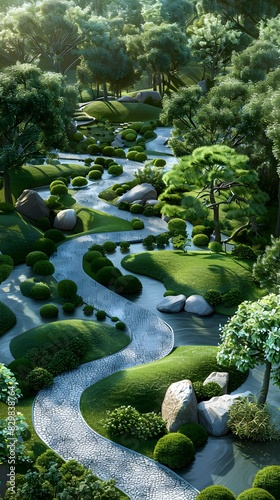 The design effect picture of the garden landscape