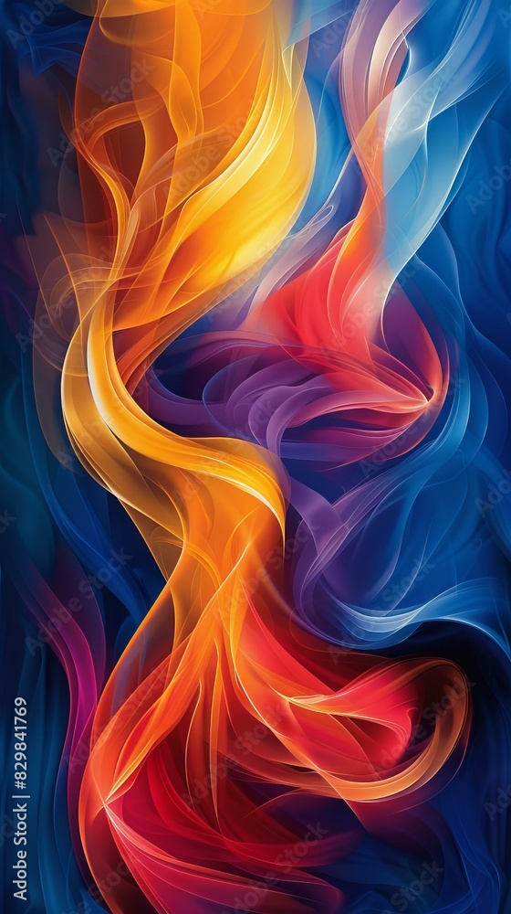 Abstract Fiery Art Design Abstract Fiery Art Design