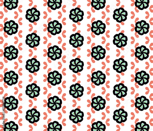 seamless pattern with flowers