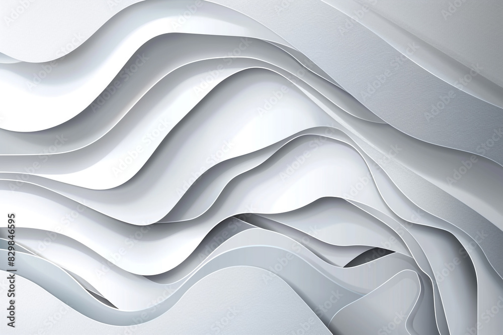 Fototapeta premium Silver paper cut backdrop ideal for advertising innovative technology products.