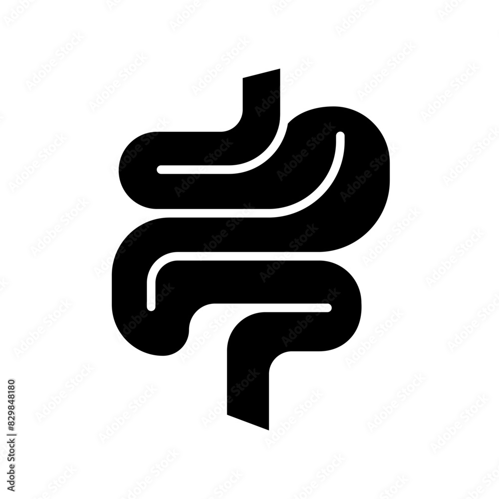 Digestive system set icon. Intestines, small and large, stomach, digestion, human anatomy, medical illustration, pink color. Digestive system set icon. Intestines, small and large, stomach, digestion, human anatomy, medical illustration, pink color.