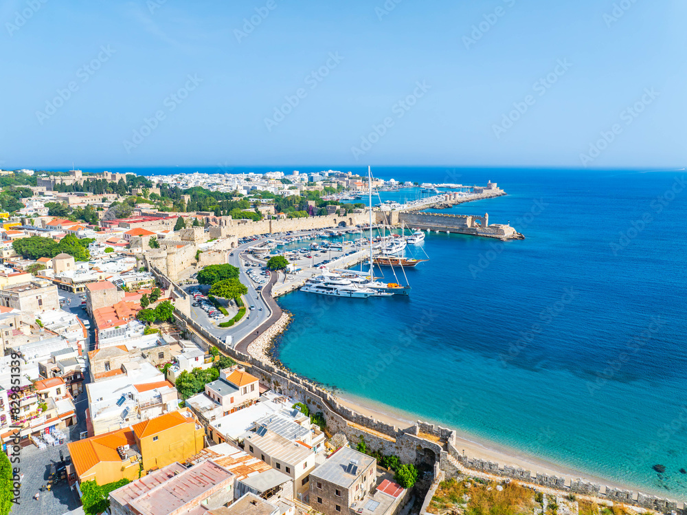 The Port of Rhodes, Greece The Port of Rhodes, Greece
