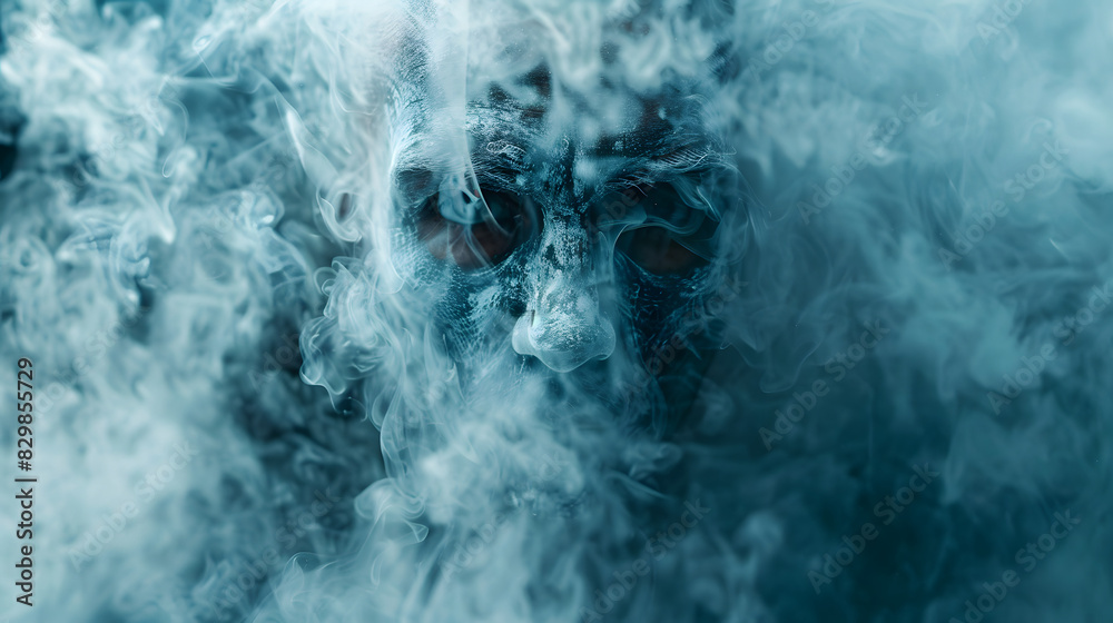 Monster face made out of smoke Monster face made out of smoke