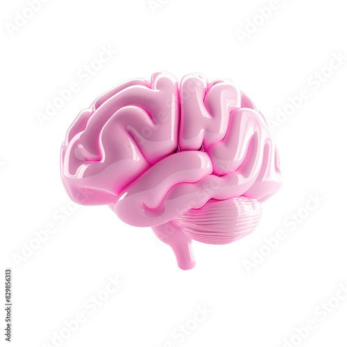 Obraz na płótnie cute brain icon, 3d render w salonie