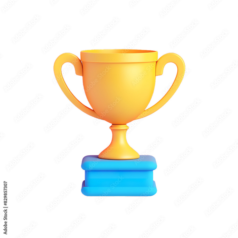 Trophy icon, for apps, 3d render, plastic material Trophy icon, for apps, 3d render, plastic material