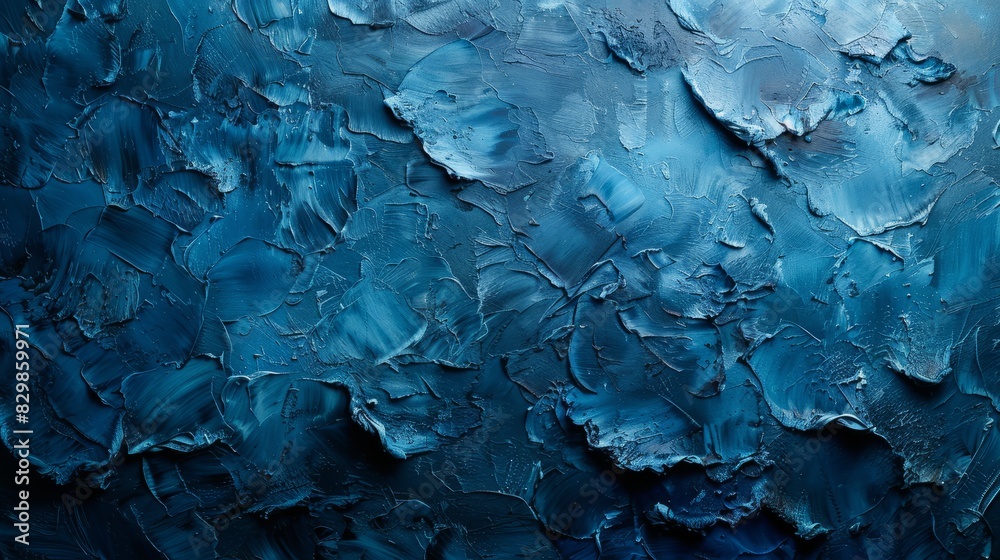 Blue texture decorative Venetian stucco for backgrounds Blue texture decorative Venetian stucco for backgrounds