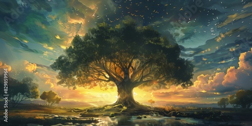 Enchanted Tree of All Knowledge: A Mystical Repository of Wisdom and Secrets