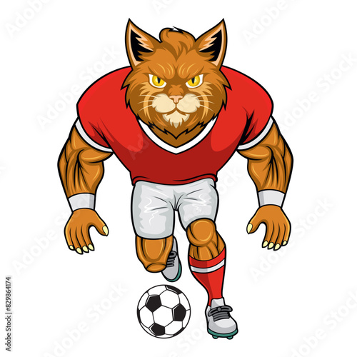 football mascot cat vector illustration design © rudy