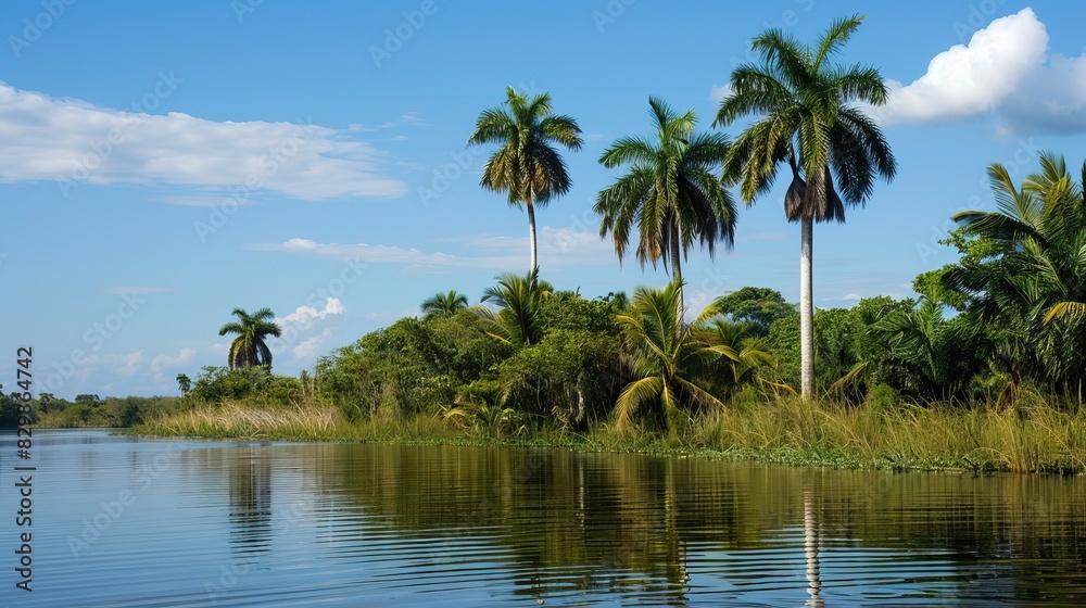 Dunes in Brazil. A stunning green oasis. Nature and travel concept. Dunes in Brazil. A stunning green oasis. Nature and travel concept.